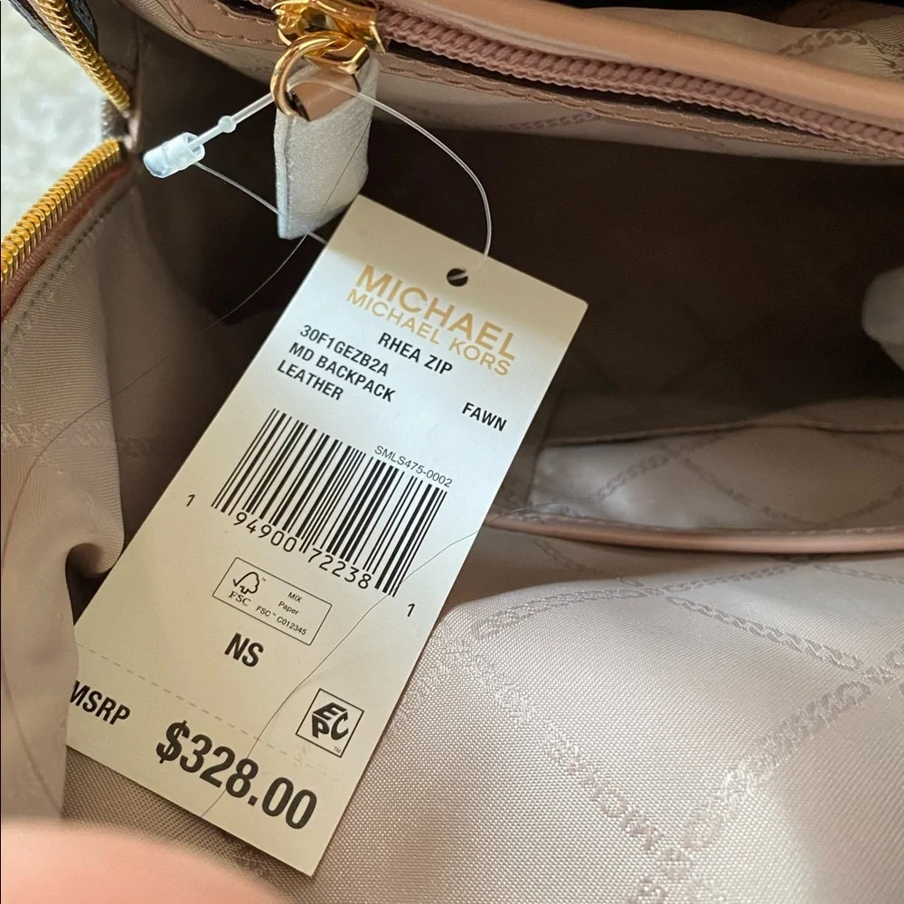 Micheal Kors Rhea Zip Logo Bookbag